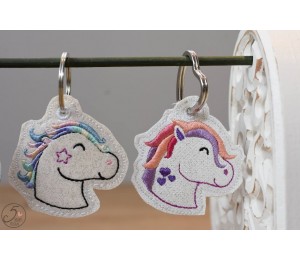 Stickserie - Pferd Pferdekopf - mit ITH Stifteaufsatz & Anhänger